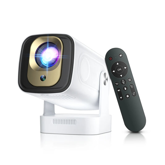 Salange HY260 Pro Mini Projector – Native 1080p, 330 ANSI, Auto-Focus & Keystone, Android 11, Wi-Fi 6, Voice Mouse Remote