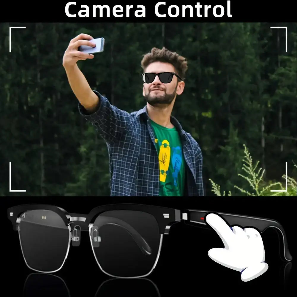 SENBONO Smart Glasses – Open-Ear Audio Sunglasses with Waterproof Bluetooth Headset for Men & Women 😎🎧