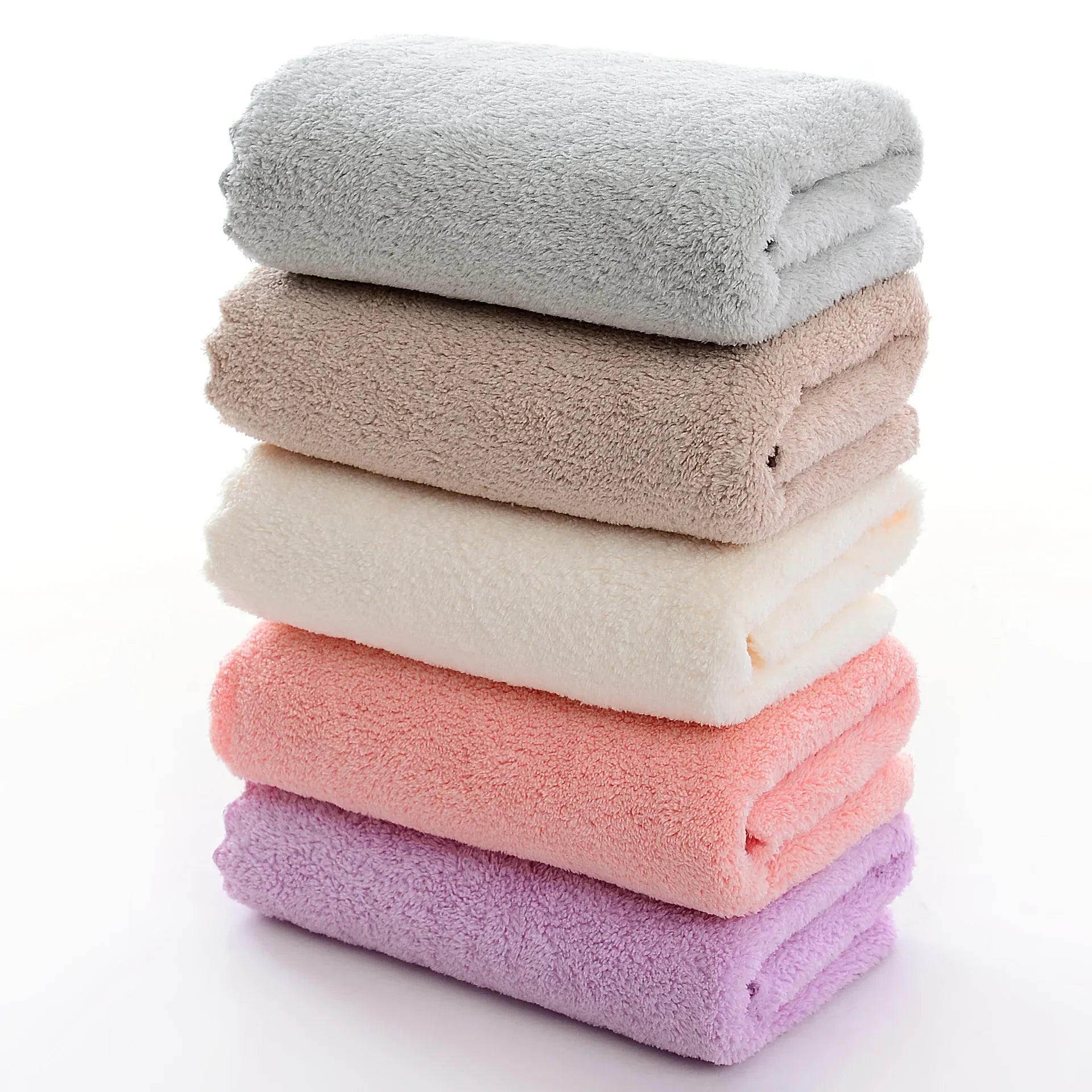 Coral Velvet Bath Towel Set – Soft, Plush & Highly Absorbent Household Towels
