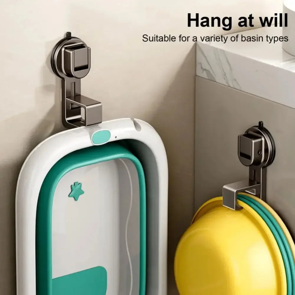 Water-Proof Suction Cup Hooks – No Drill, Reusable Wall Mount for Kitchen & Bathroom