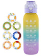 1000ml Fruit Flavor Water Bottle with 7 Aroma Rods – Large Capacity Scented Hydration for Outdoor & Travel
