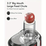 High-Power 3-Speed Juicer Machine – Large 3.2″ Feed Chute for Whole Fruits & Veggies
