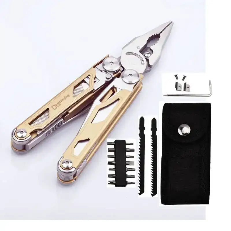 DAICAMPING DL30 Multi-Tool Set – Replaceable Parts, Pliers, Folding Knife & Cutter Survival Multi-Tool