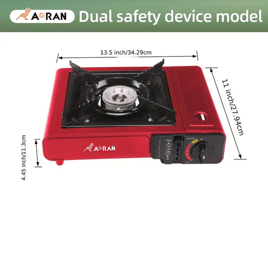 Portable Cassette Gas Stove – 2900W High Fire Outdoor Camping & Household Grill Stove for BBQ & Cooking”