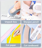 Portable Box Cutter Set (6 Boxes) – Retractable Mini Utility Knife for Office, Home & Crafts