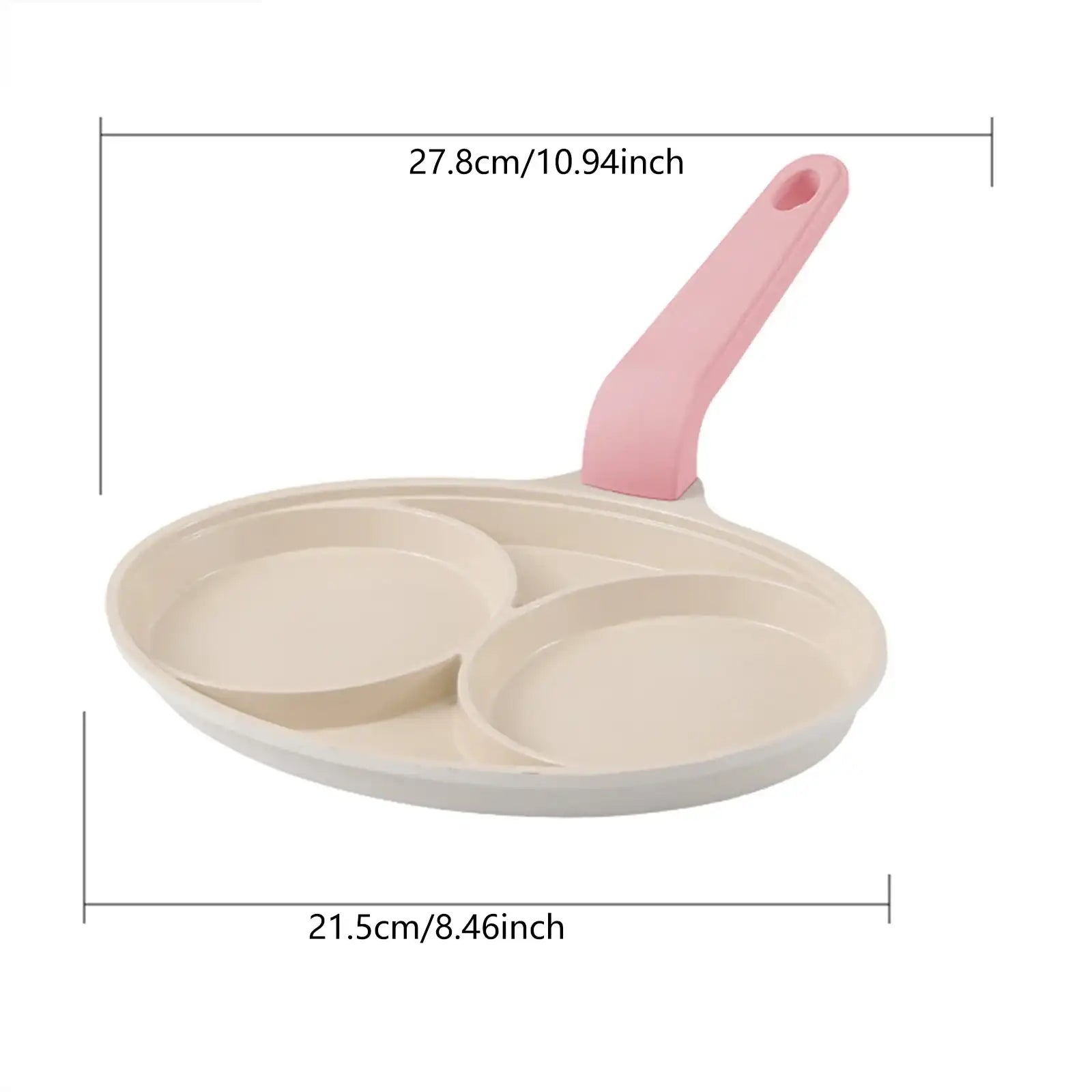 2-4 Holes Thickened Non-Stick Omelet & Pancake Frying Pan – Multi-Hole Breakfast Maker