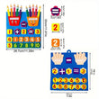 Kids Pencil-Shaped Counting Felt Toy (2-Pack) — Early Math Learning & Number Recognition Activity ✏️🧠