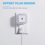 Plug-in Dimmable LED Night Light (4-Pack) – Auto Dusk-to-Dawn Sensor, Adjustable Brightness for Bedroom, Hallway, Kitchen & Kids Room