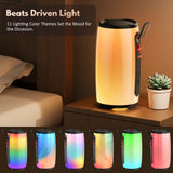 Portable Car Speaker with FM Radio, USB Playback & LED Lights – Compact Outdoor Travel Sound System 🚗🎵