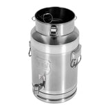 “Stainless Steel Milk Can Transport Barrel with Spigot – 20 L Beverage Dispenser”