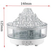 Glacier Lava Humidifier with Color LED & Realistic Flame Effect – Aroma Diffuser with 3-Speed Timer