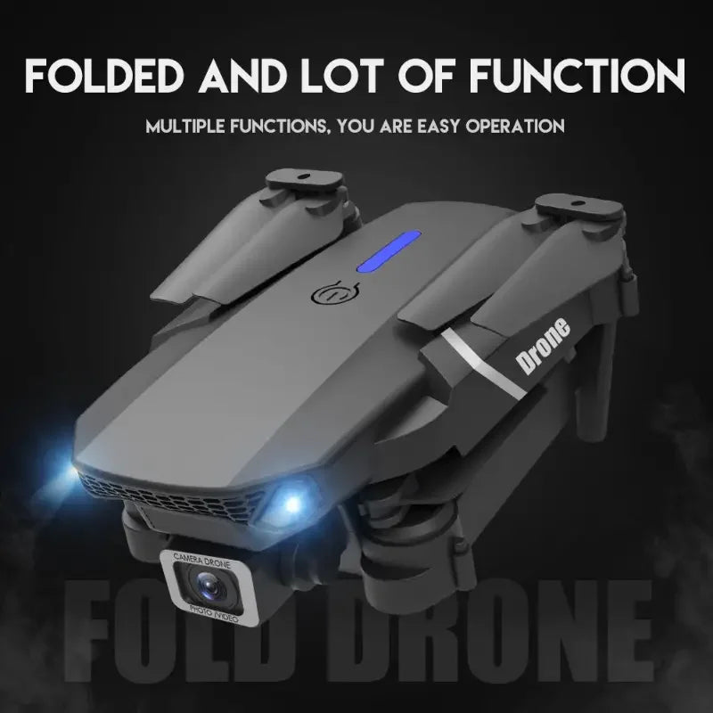“2025 E88Pro RC Drone – 4K Wide-Angle HD Camera, Foldable Quadcopter with 3 Batteries, WiFi FPV & Height Hold”