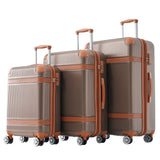 3-Piece Expandable Luggage Set (20”-24”-28”) – Lightweight Rolling Suitcases with 8 Spinner Wheels & TSA Lock