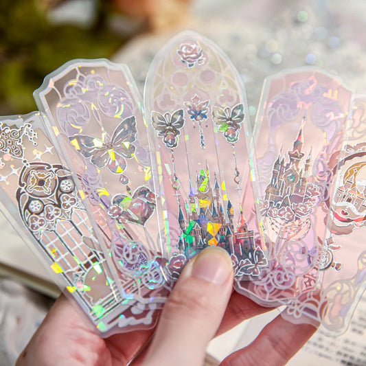 MR Paper 40-Piece PVC Shell Light Bookmarks – Streaming Dream Series Reading Markers