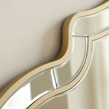 Large Gold Wall Mirror – Luxury Golden Rim Glass Frame Accent Mirror for Living Room, Hallway & Modern Home Décor