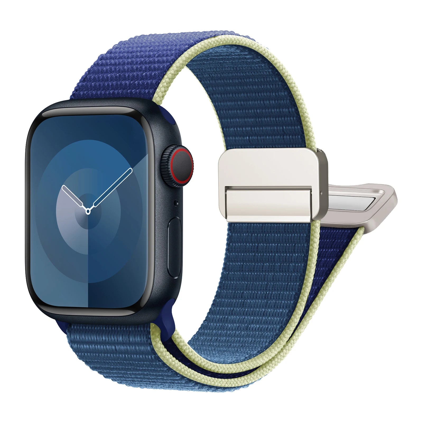 Magnetic Loop Nylon Apple Watch Band – Bracelet Style Strap for Ultra 2, SE & Series 3–9, Compatible with 38/40/41/42/44/45/49mm Models