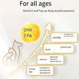 Amazing Omega-3 Fish Oil Capsules for Dogs & Cats – 60 Capsules for Shedding Control, Dry Skin Relief & Healthy Coat Support