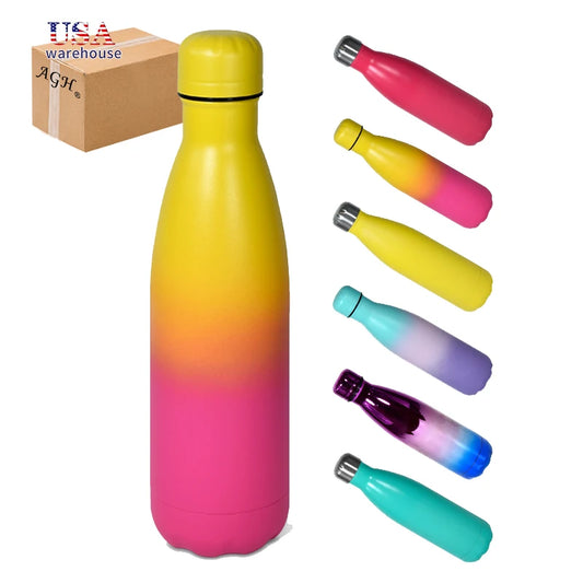 Double-Wall Stainless Steel Sport Water Bottle 500 ml – Leak-Proof, Hot & Cold Insulated