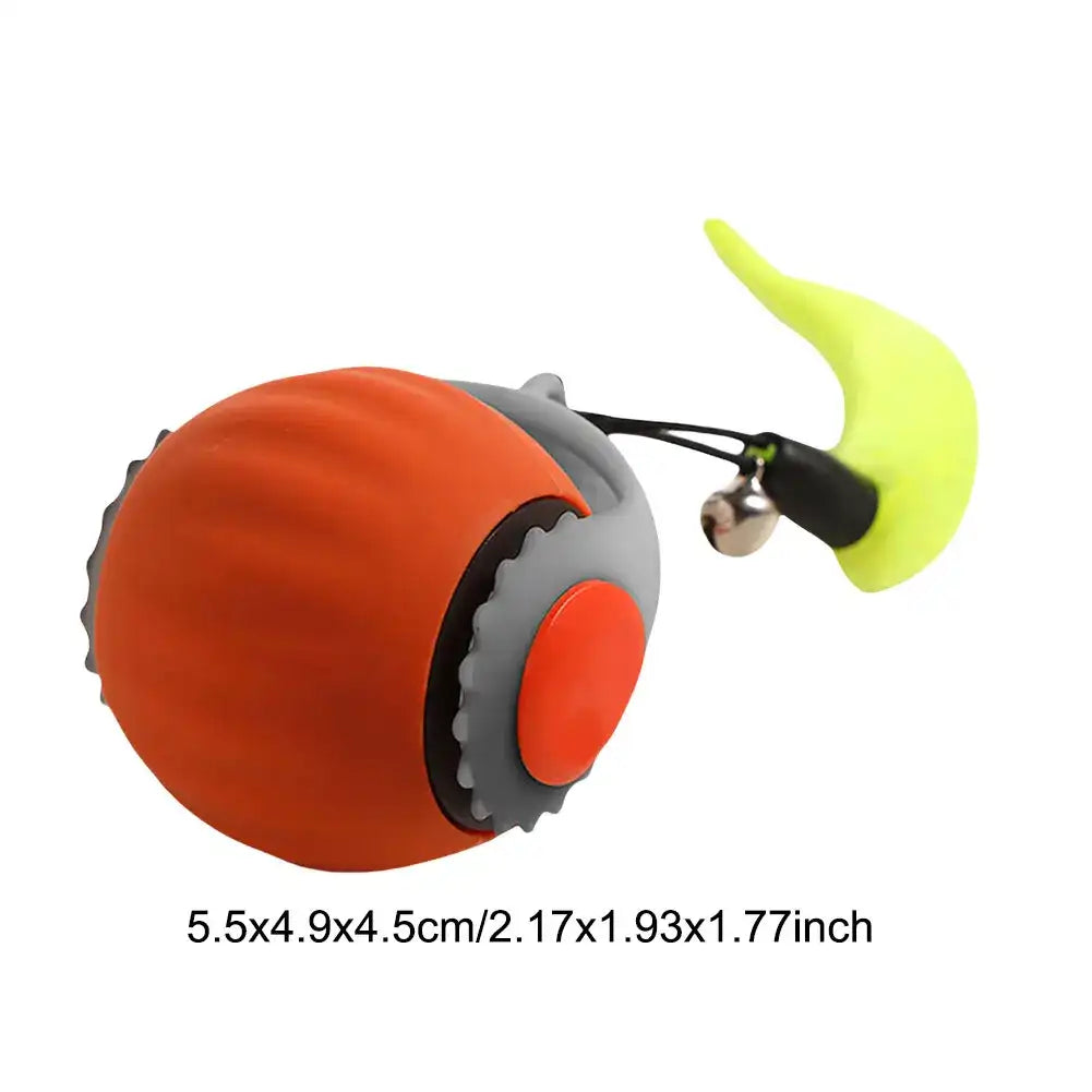 Interactive Rolling Ball Toy for Cats & Small Dogs – USB Rechargeable Smart Pet Wheel with Faux Tail