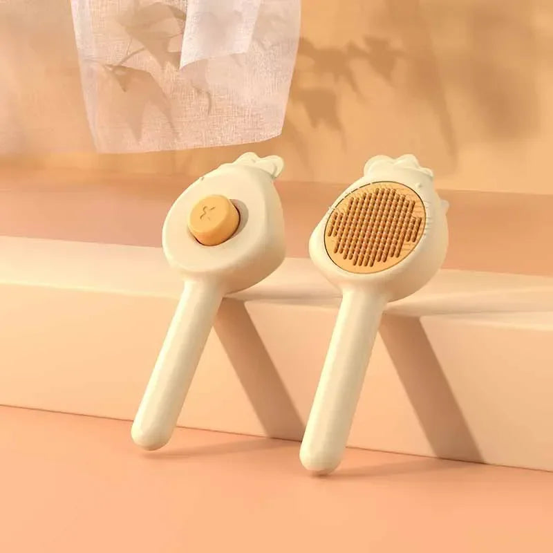 Pet Massage & Grooming Brush – Cat Comb for Hair Removal, Self-Grooming Tool for Kittens, Removes Tangles & Loose Fur