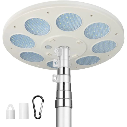 Solar Flag Pole Light (136 LEDs) – Outdoor Flagpole Lighting for 15–30ft Poles | Dusk-to-Dawn Auto On/Off | Energy-Saving Waterproof Design