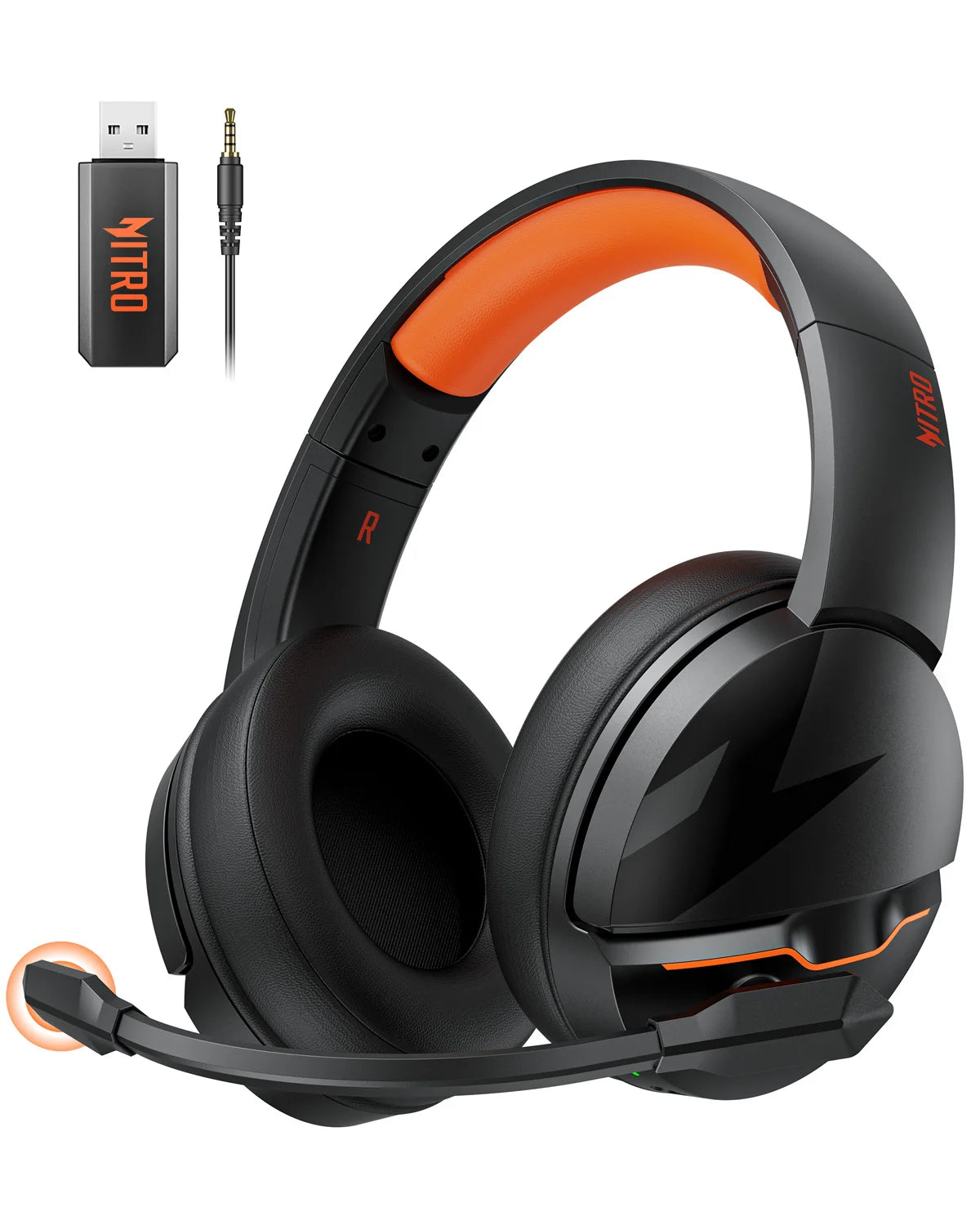 Acer K2 2.4GHz Wireless Gaming Headset – 50mm Drivers, Clear Voice Mic, Multi-Platform (PC/PS4/PS5) - Wired & Wireless Modes