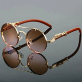 Vintage Round Sunglasses – Retro Double Bridge Multicolor Shades for Men & Women, UV400 Luxury Fashion Eyewear