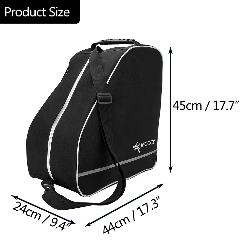 65L waterproof ski boot bag – large skiing backpack with helmet & clothing compartments, durable rucksack for accessories