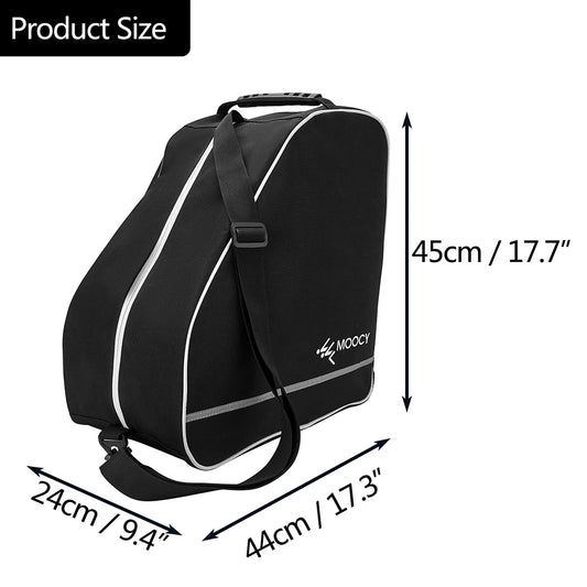 65L waterproof ski boot bag – large skiing backpack with helmet & clothing compartments, durable rucksack for accessories