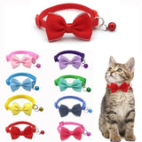 Adjustable Pet Collar with Bow Tie & Bell – Cute Dog Collar for Puppies, Cats & Rabbits, Stylish & Comfortable Design