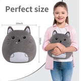 10-Inch Cat Plush Pillow – Soft Stuffed Animal Toy, Cute Fluffy Cushion, Collectible Comfy Pillow for Kids, Boys & Girls Bedroom Decor