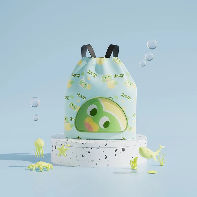 Cartoon Children’s Swimming Backpack with Dry-Wet Separation & Shoe Compartment – Summer Travel & Beach Bag for Kids 🎒🌊