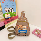 Capybara Doll Crossbody Bag – Adorable Kawaii Chest Pouch for Kids