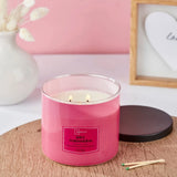 3-Wick Juicy Watermelon Scented Candle – Long-Lasting Aromatic Candle for Home Décor, Relaxation & Gifting (65-Hour Burn Time)