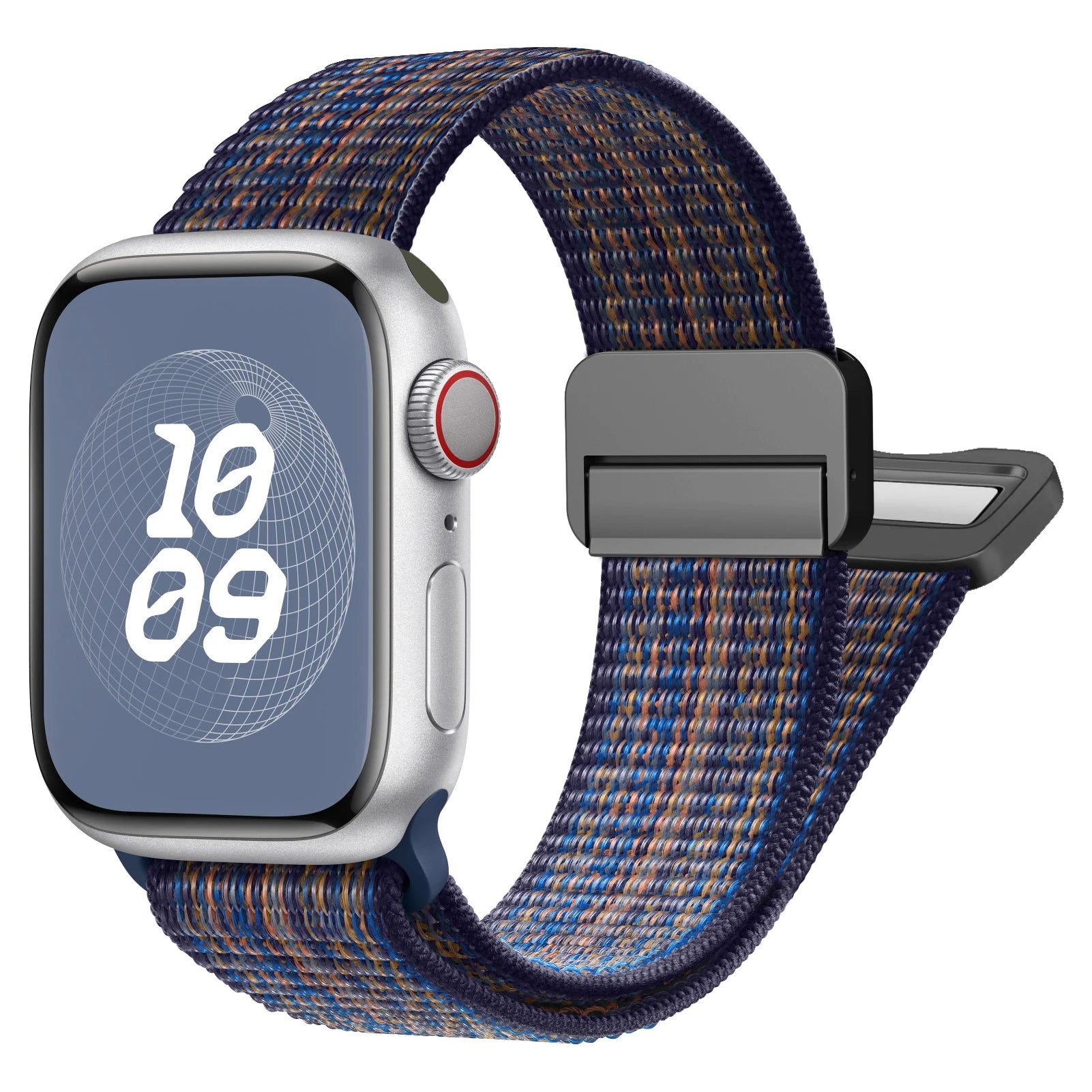 Magnetic Loop Nylon Apple Watch Band – Bracelet Style Strap for Ultra 2, SE & Series 3–9, Compatible with 38/40/41/42/44/45/49mm Models
