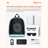 App-Controlled LED Advertising Backpack – Waterproof Pixel Screen Business & Travel Backpack for Men & Women