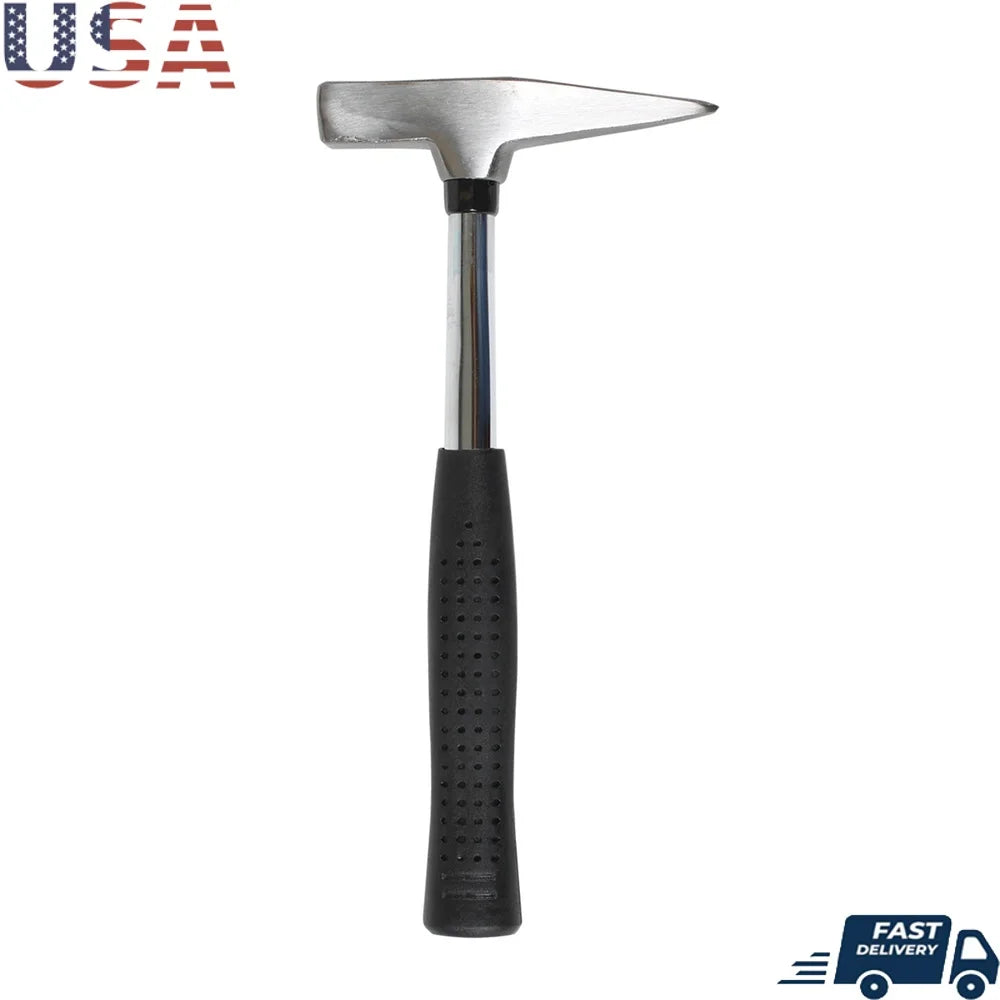 Prospector Rock Pick Hammer – Heavy-Duty Steel Mining & Camping Tool | Shock-Reduction Grip | 1.5lb Outdoor Excavation Equipment