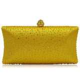Women’s Fashion Rhinestone Clutch – Shiny PU Leather Handbag & Crossbody Shoulder Bag for Weddings & Parties