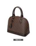 Limited Edition Designer Checkerboard Alma-Style Shell Handbag – Luxury Canvas Shoulder Bag for Women