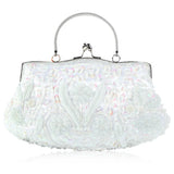 Women Beaded & Embroidered Evening Clutch Bag for Weddings & Parties – Elegant Mini Tote