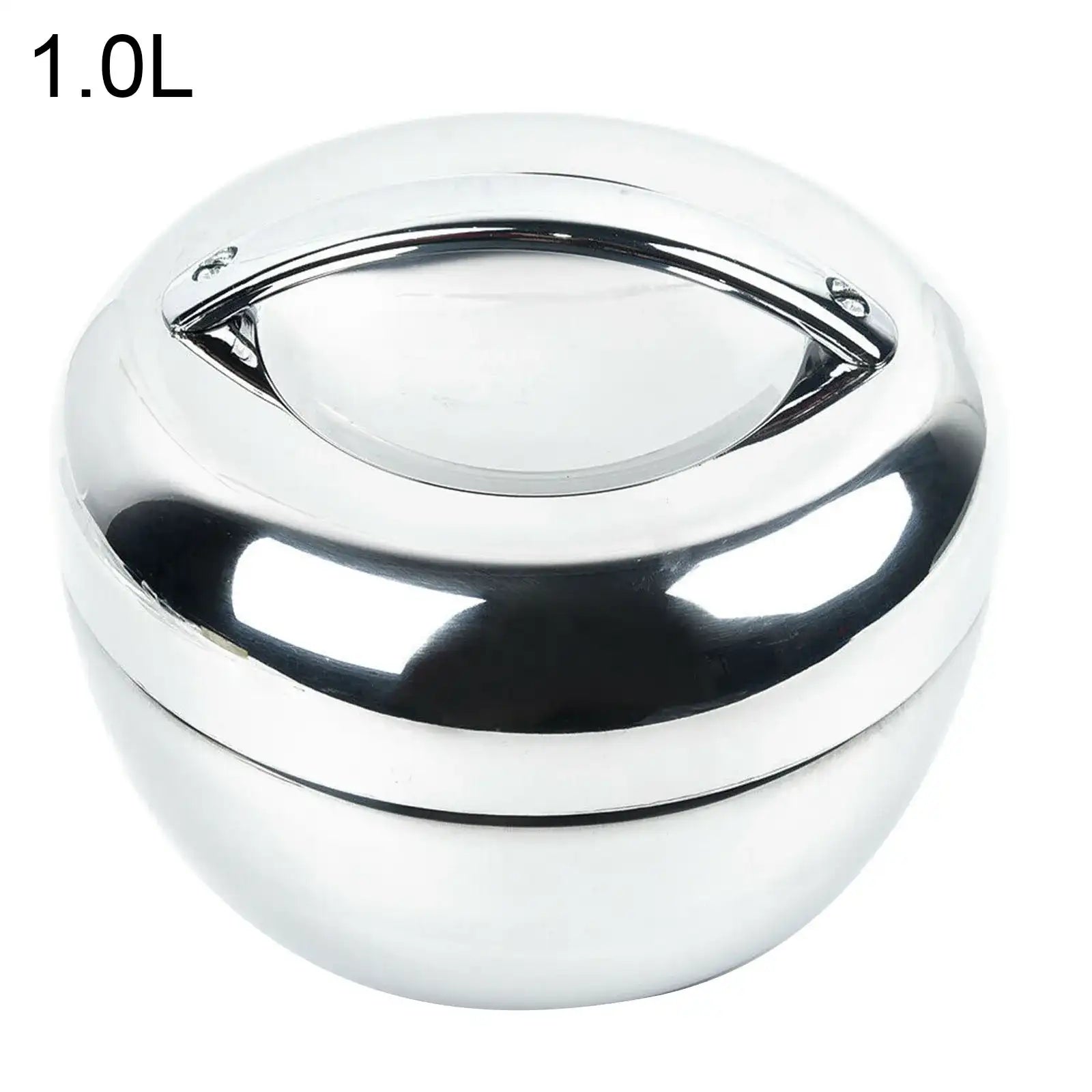 Portable Stainless Steel Thermo-Insulated Food Container – Round Bento Lunch Box (SCVD889)