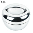 Portable Stainless Steel Thermo-Insulated Food Container – Round Bento Lunch Box (SCVD889)