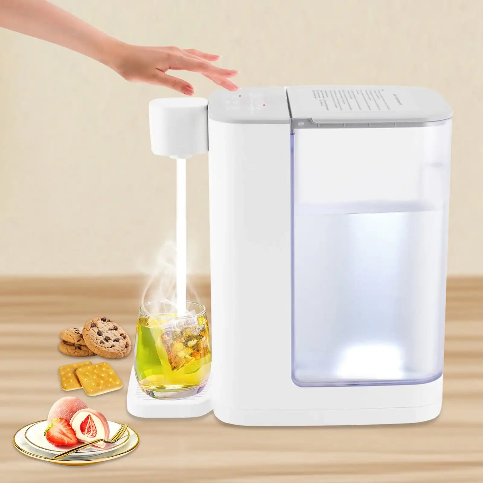 2000 W Instant Hot Water Dispenser & Electric Kettle – Adjustable 5 Temperature Options, Dual Water Levels (160 mL & 260 mL)