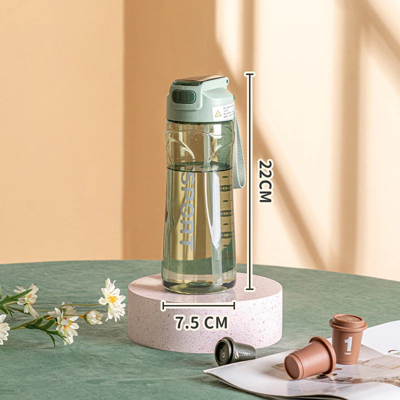 700ml Transparent Water Bottle with Straw – Large Capacity Portable Sports Cup for Kids & School