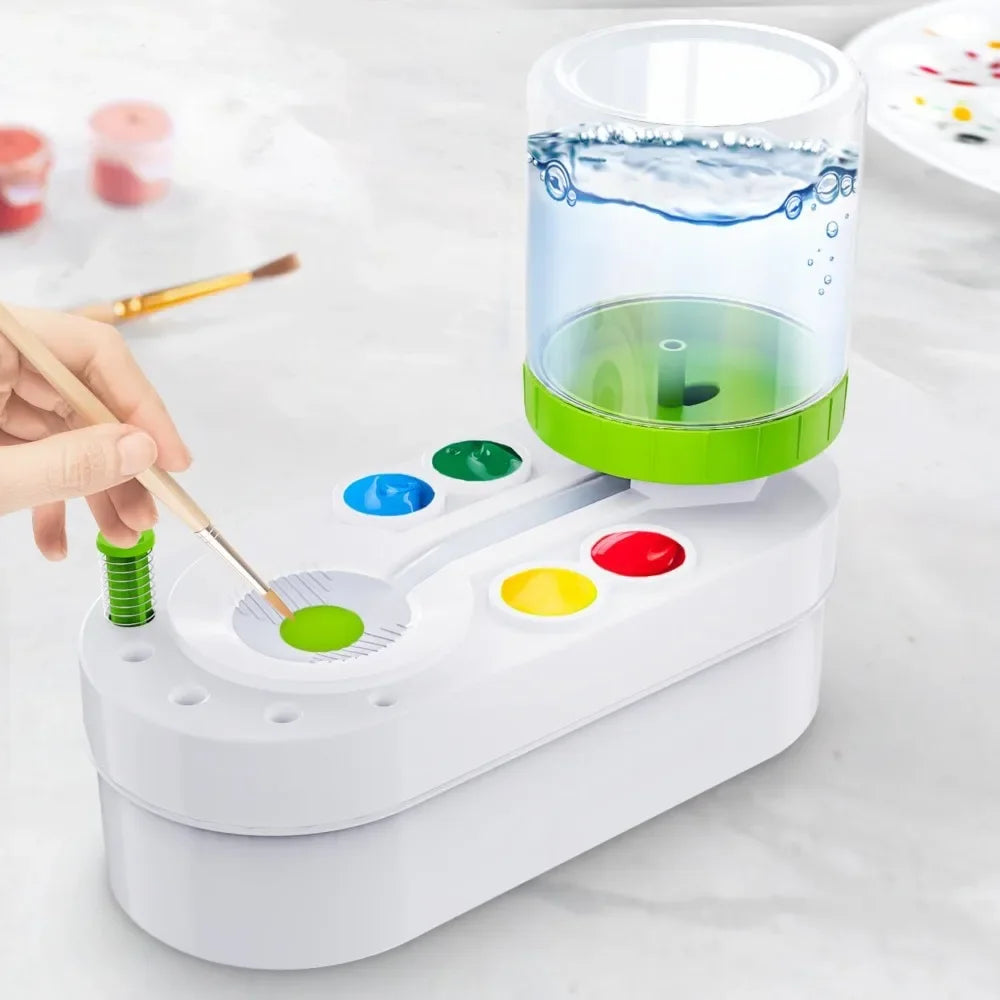Upgrade Paint Brush Cleaner & Rinse Station – Efficient Paint Brush Washing Tool