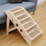 Foldable Dog Ramp & Stairs – Portable Pet Steps for Cars, Beds & Sofas with Non-Slip Surface and Lightweight Design