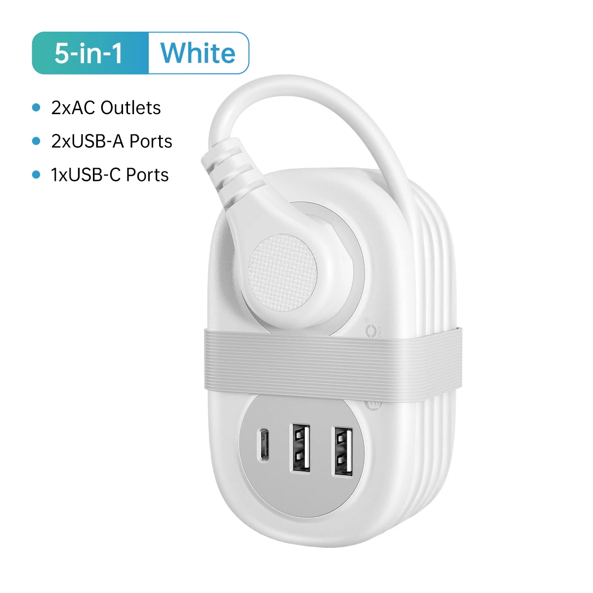 ORICO Power Strip – Multi-Tap Socket Extension Cord with AC Outlets, USB Ports & Type-C PD Fast Charging, Electrical Network Filter