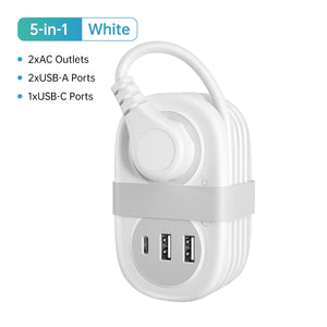 2AC USB Type C WH