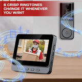 WiFi Wireless Intercom Smart Doorbell – 4.3” IPS Screen with HD Video Camera, Two-Way Audio & Home Security Surveillance System