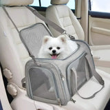 Soft-Sided Foldable Travel Pet Carrier for Cats & Puppies up to 15 lbs – Airline Approved
